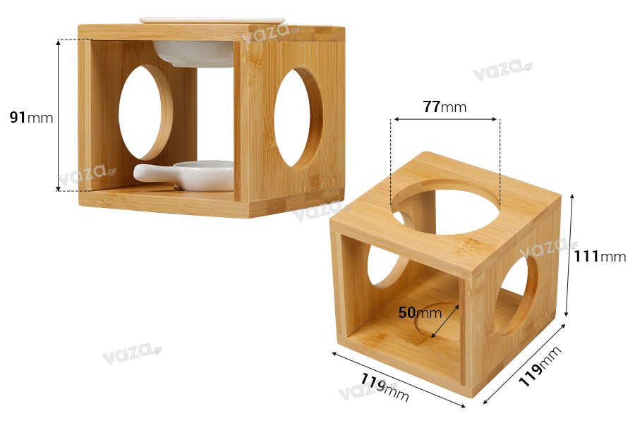 Wooden scenter for candles and oils