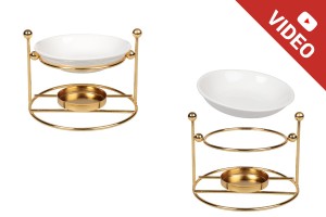 Metallbrenner mit Keramikbasis für Duftwachse und Öle-1