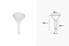 Glass funnel - 40 mm diameter