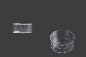 Round plastic case for tealight candles-20 pcs-εικόνα_προϊοντική