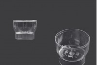 Clear plastic case for tealight candles - 20 pcs