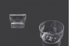 Clear plastic case for tealight candles - 20 pcs