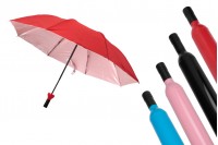 Rain umbrella in a bottle case