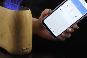 Aromatherapy device with ultrasound technology and flame effect-5