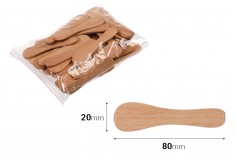 Wooden spatula for cosmetic use 80x20 mm - 50 pcs