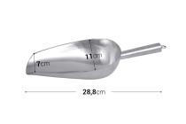 Schaufel aus rostfreiem Stahl - Länge 28,8 cm Schaufel aus rostfreiem Stahl - Länge 28,8 cm