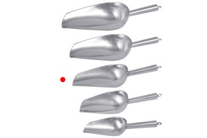Stainless steel scoop - length 26,8 cm-εικόνα_σύνθεση