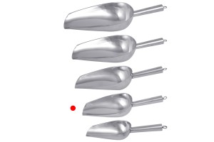 Stainless steel scoop - length 24,6 cm-εικόνα_σύνθεση