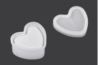 Heart-shaped silicone mold for epoxy resin