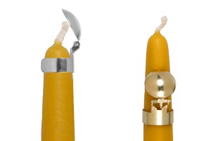 Éteignoir automatique en métal pour bougies de couleur or ou argent-εικόνα_σύνθεση