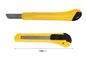 Lame à usage général avec sécurité, poignée en plastique et lame réglable-εικόνα_διαστάσεις