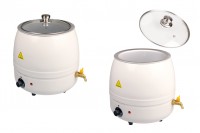 Wax melting pot with heating function