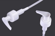 White plastic pump safely for shampoo, cream or emulsion-28 PP