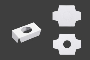 Support papier intérieur 60x32 mm pour bidons 100 ml - 50 pcs