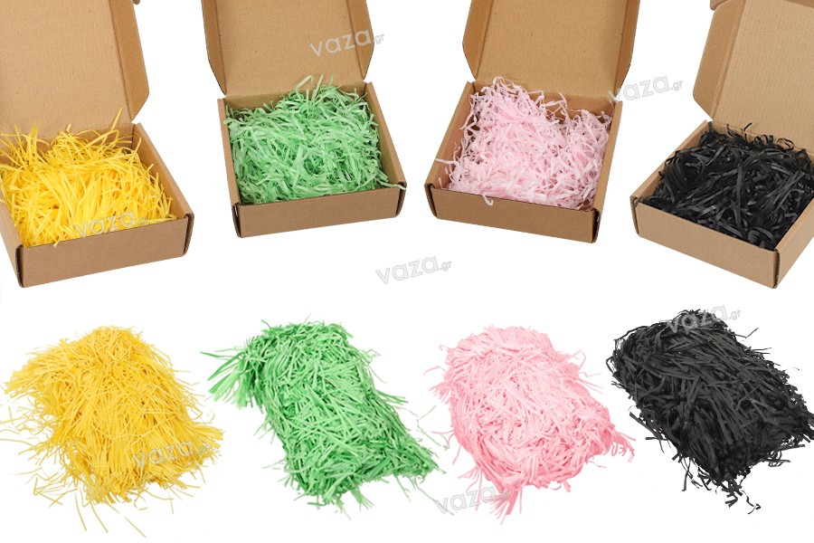 Χόρτο συσκευασίας από χαρτί σε διάφορα χρώματα - 100 γρ.