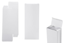 Boîte en papier pour flacons de parfum de 100 ml en satin blanc 64x35x160 - 20 pcs Boîte en papier pour flacons de parfum de 100 ml en satin blanc 64x35x160 - 20 pcs