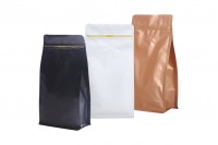 Tip Doy pungi formula aluminiu Pack Valved închidere „zip“ și sigilabil de căldură de etanșare 135x265 mm - 25 buc