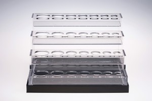 Plexiglas Ständer mit Led-Beleuchtung für Pippetenflaschen-28 Stellen-εικόνα_διαστάσεις