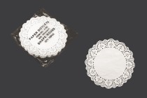 Petites nappes en papier sous la forme de dentelle en couleur blanche 165 mm - 100 pcs Petites nappes en papier sous la forme de dentelle en couleur blanche 165 mm - 100 pcs