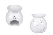 Ceramic scenter in white color for candles and oils