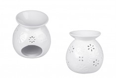 Ceramic scenter in white color for candles and oils