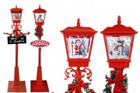 Decorative Christmas lantern with light and music - height 180 cm