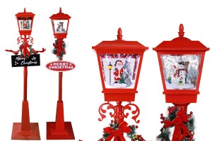 Decorative Christmas lantern with light and music - height 180 cm-εικόνα_προϊοντική