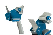 Blue hand-held tape dispenser