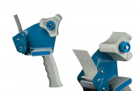 Blue hand-held tape dispenser