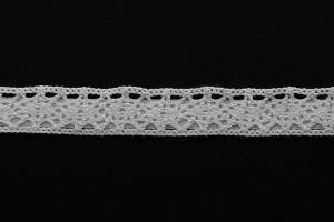 Spitze in Farbe weiß Breite 12mm mit Klebeband - 4,6 Meter Stück-εικόνα_προϊοντική