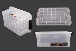 Aufbewahrungsbox 400x270x170 mm transparenter Kunststoff mit Sicherheitsverschluss-εικόνα_σύνθεση