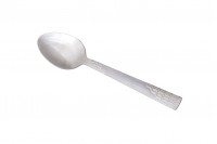 Stainless steel spoon 105 mm with embossed design - 12 pcs