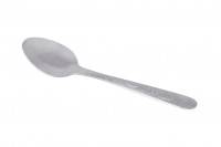 Stainless steel spoon 105 mm with embossed design - 12 pcs