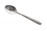 Stainless steel spoon 105 mm with embossed design - 12 pcs