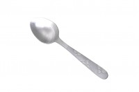 Teaspoons din oțel inoxidabil de 105 mm cu model în relief - 12 buc