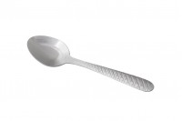 Stainless steel spoon 105 mm with embossed design - 12 pcs