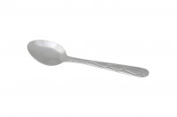 Stainless steel spoon 105 mm with embossed design - 12 pcs