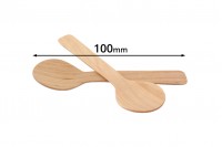 Cuillères en bois - bambou 10 cm – lot de 100 pièces