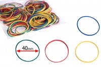 Élastiques multicolores diamètre 40 mm – lot de 120 pièces