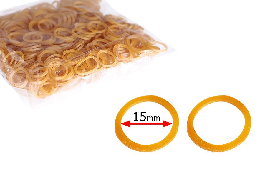 15 mm çapında Kauçuk - paket yaklaşık 500 adet içerir