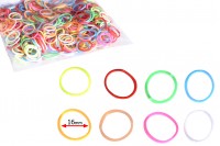 Élastiques multicolores diamètre 16 mm – lot de 500 pièces