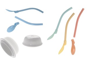 Keramische Tasse 385 ml mit Deckel und Löffel-Strohhalm in verschiedenen Farben-εικόνα_σύνθεση