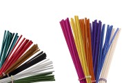 Bamboo sticks for room fragrances in a variety of colors (length 22 cm) - 10 pcs