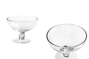 Glasschale mit Standfuß 96x128mm-1
