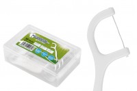 Toothpicks with dental floss and handle 7 cm - 360 pack (12 boxes of 30 pcs)