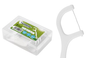 Stuzzicadenti con filo interdentale e manico 7 cm - confezione da 360 (12 scatole da 30 pezzi)-εικόνα_προϊοντική