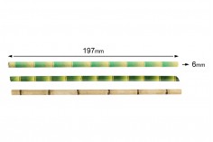 Καλαμάκια χάρτινα 197x6 mm οικολογικά - 25 τμχ
