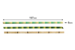 Papierstrohe 197x6mm ökologisch - 25 Stück-3