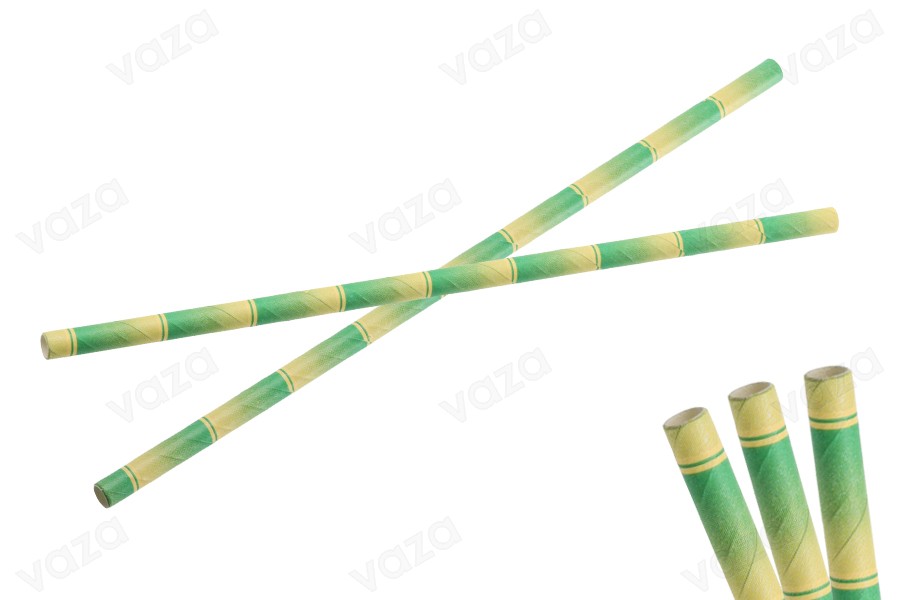Pailles écologiques en papier 197x6mm- paquet de 25 pièces Pailles écologiques en papier 197x6mm- paquet de 25 pièces-photo_dimensions