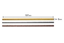 Pailles en papier 197x6 mm écologique en couleurs métallisées - 25 pièces Pailles en papier 197x6 mm écologique en couleurs métallisées - 25 pièces
